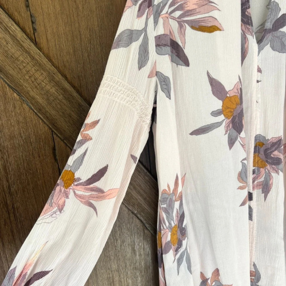 Free People Tree Swing Mini Tunic Dress Pearl Combo Size Small - Picture 6 of 8